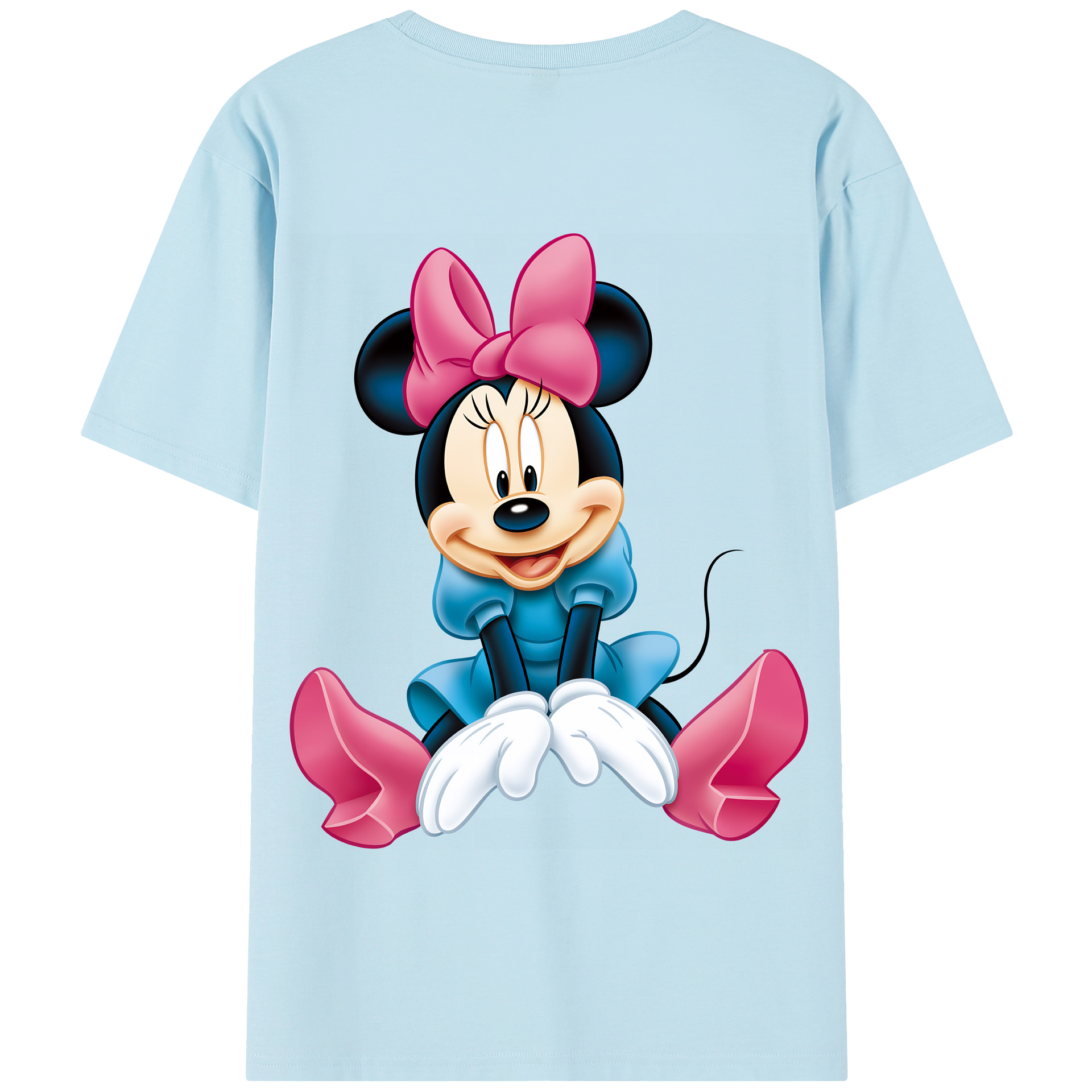（画像用） ミッキーマウス Mickey Mouse 綿100％半袖Tシャツ（背面プリント）